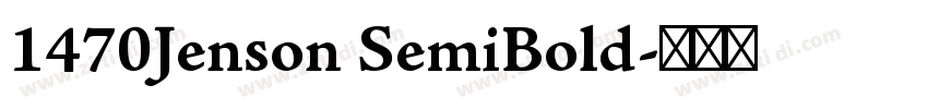 1470Jenson SemiBold字体转换